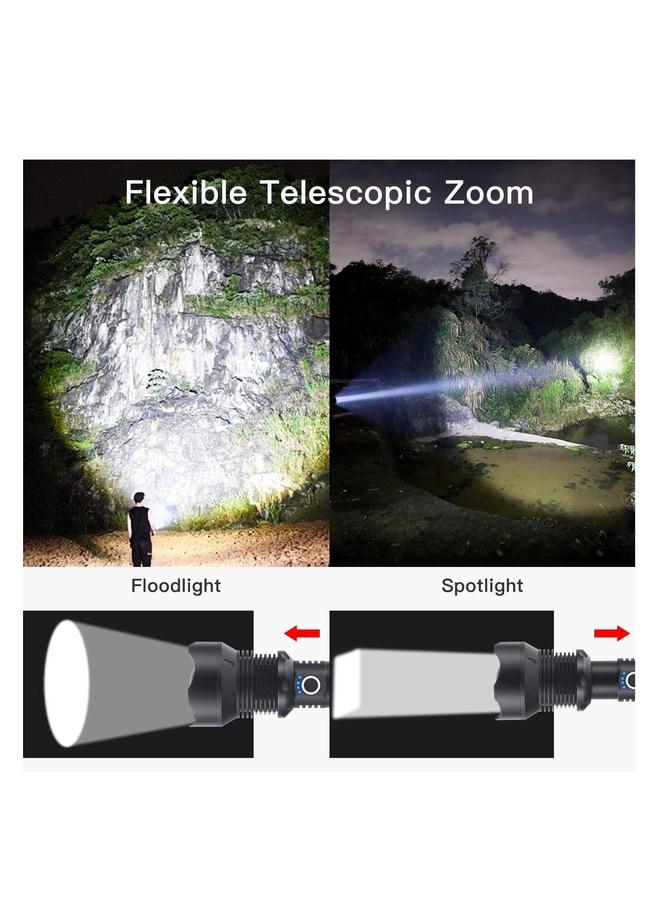 HOMESTAR Super Bright Rechargeable LED Flashlights,XHP70.2 Flashlight, 10000mAh Parallel Battery, Zoomable&IPX5 Waterproof  - Image 3