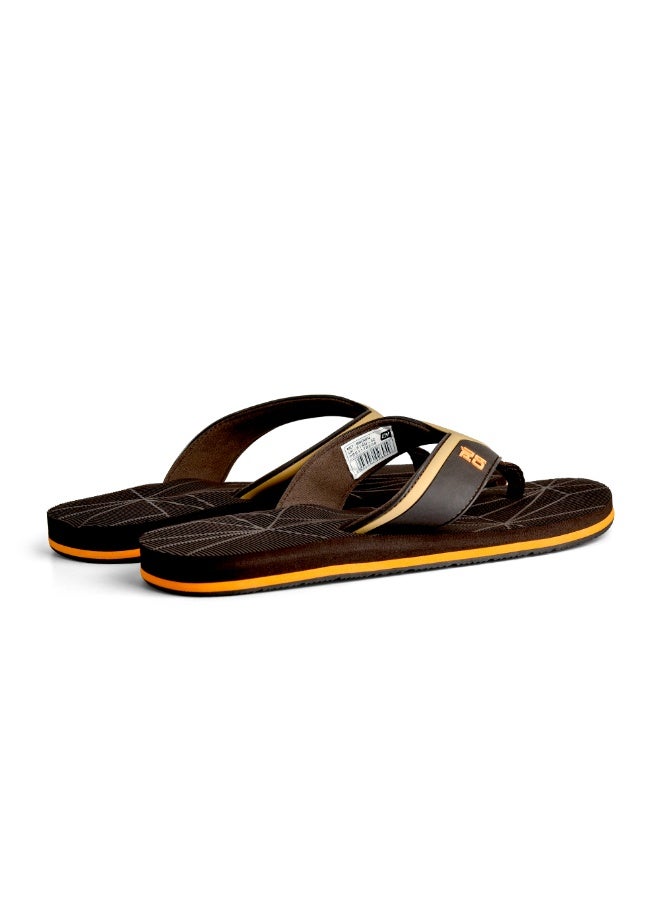 Puca Men's Slippers for Comfortable walk Slippers for men Soft and light weight Slippers Net Brown - Image 3