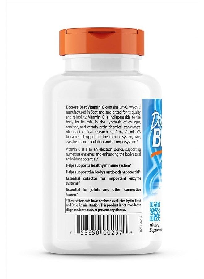 Doctor's BEST - Doctor's Best Vitamin C with Quali-C 1000 Milligrams 120 Veg Capsules - Image 1