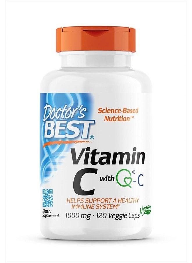 Doctor's BEST - Doctor's Best Vitamin C with Quali-C 1000 Milligrams 120 Veg Capsules - Image 1