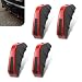 Opuweiy 4 PCS Universal Car Bumper Lip Spoiler Kit Exterior Auto Mods Accessories with AntiScratch Design Suitable for Most Vehicles Red - Image 2