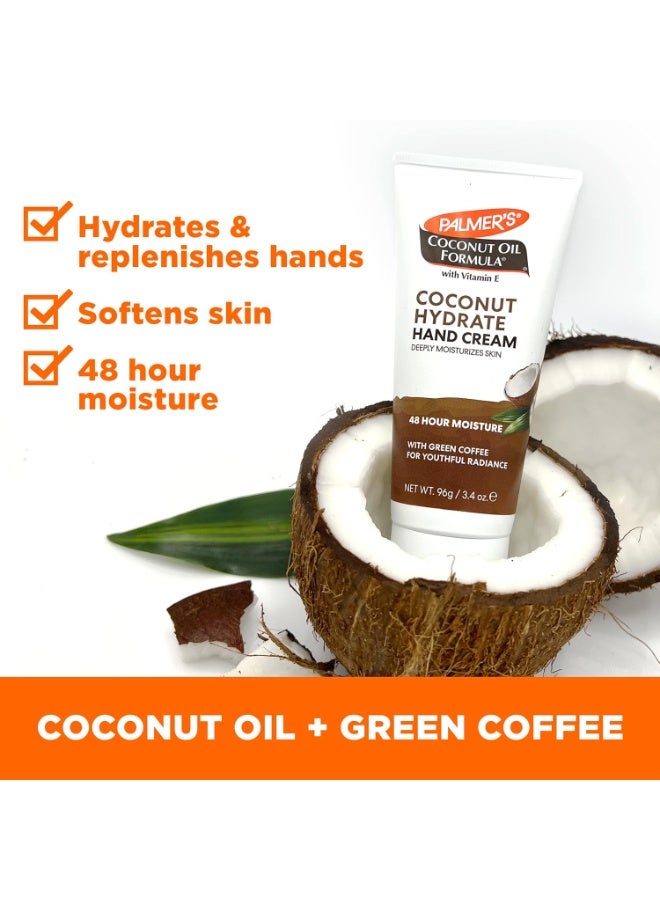 بالمرز كريم مرطب لليدين بزيت جوز الهند مع فيتامين E، 96 جرام - Image 3