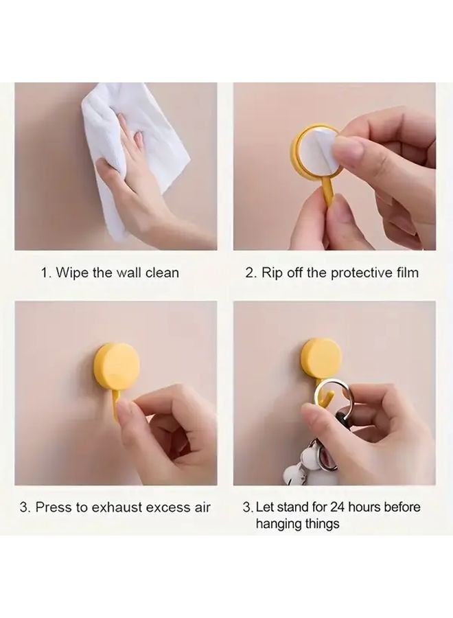 50 قطعة من خطاطيف الحائط اللاصقة متعددة الألوان متعددة الأغراض لتنظيم المنزل - Image 3