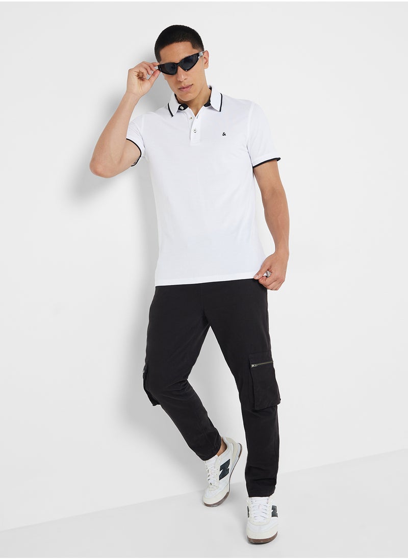 JACK & JONES Jjepaulos Logo Print Polo Shirt  - Image 4