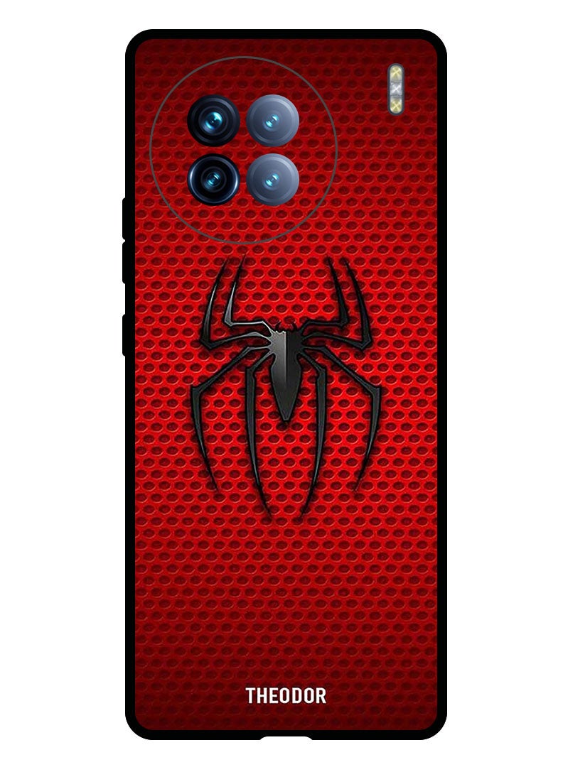 Theodor Protective Case Anti Scratch Shock Proof Bumper Cover For Vivo X90 Red Spiderman Logo - Image 1