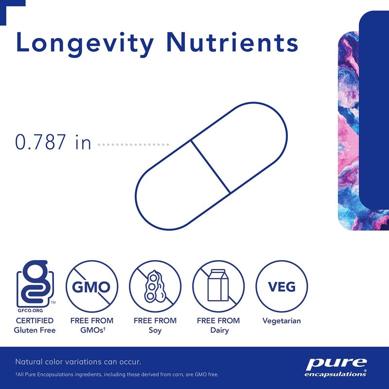 Pure Encapsulations Longevity Nutrients  MultivitaminMineral Complex to Support Healthy Aging Brain Function Eyes Bones and Vascular Health  120 Capsules - Image 3