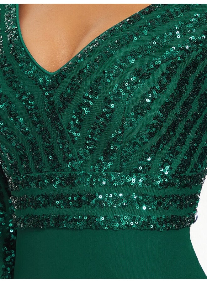 Madam Uniq Sequin Bodice Maxi Dress  - Image 3