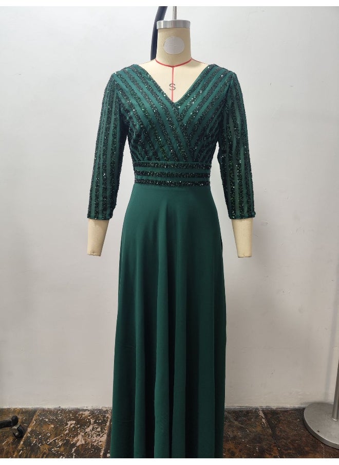 Madam Uniq Sequin Bodice Maxi Dress  - Image 4