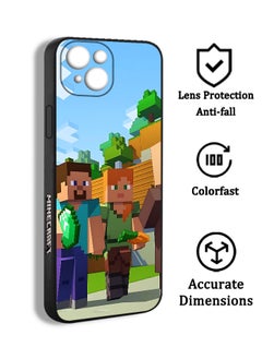 Phone Case Cover For Apple iPhone 15 Game Minecraft Pixel Art Characters MMD14