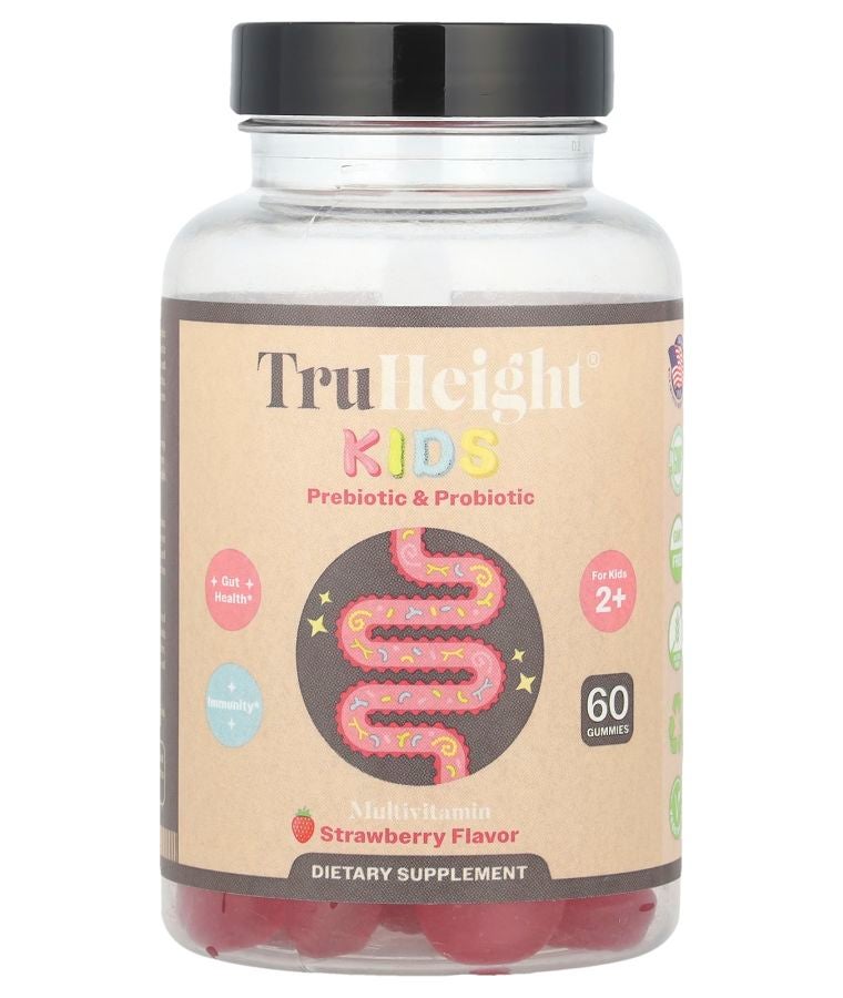 Kids Prebiotic & Probiotic Gummies For Kids 2+ Strawberry 60 Gummies