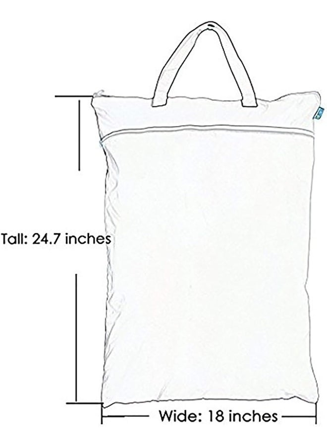 Teamoy Teamoy Travel Hanging Wet Dry Bag Organizer (24.7 x 18 inches) with Two Compartments for Cloth Diaper, Laundry, Swimsuits and More, Easy to Hang Everywhere(L, Black Arrow)  - Image 5
