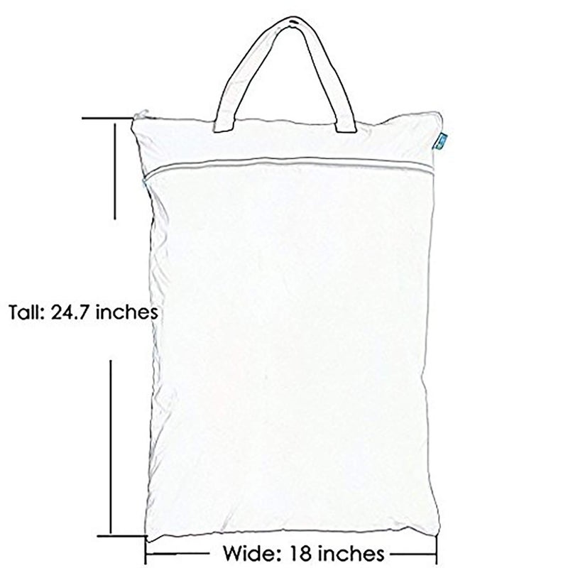 Teamoy Travel Hanging Wet Dry Bag Organizer (24.7 x 18 inches) with Two Compartments for Cloth Diaper, Laundry, Swimsuits and More, Easy to Hang Everywhere(L, Black Arrow) - Image 5