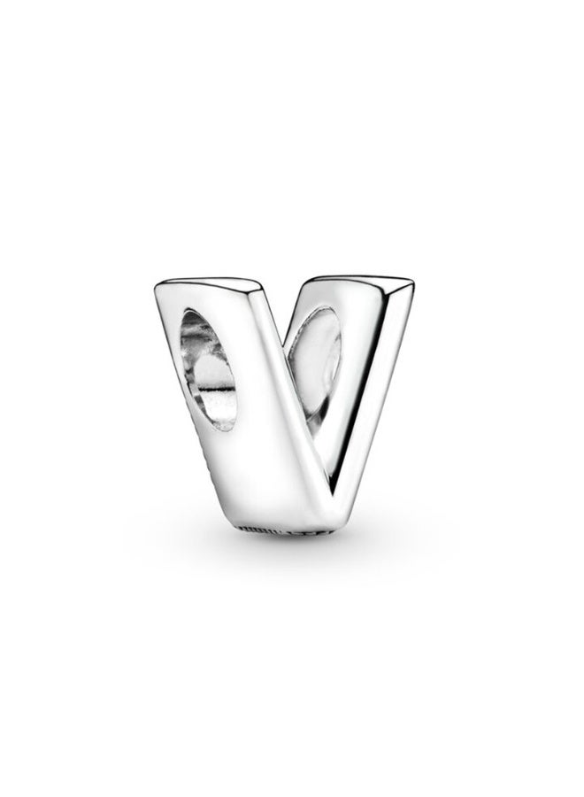 NIBEMINENT Initial Charms Fits Pandora Bracelet S925 Sterling Silver Letter Charms for Bracelets Alphabet A-Z Letters Bead Bracelet for Women Birthday Ceremony Charm Bracelets Necklace Pendent Anklet DIY Jewelry 