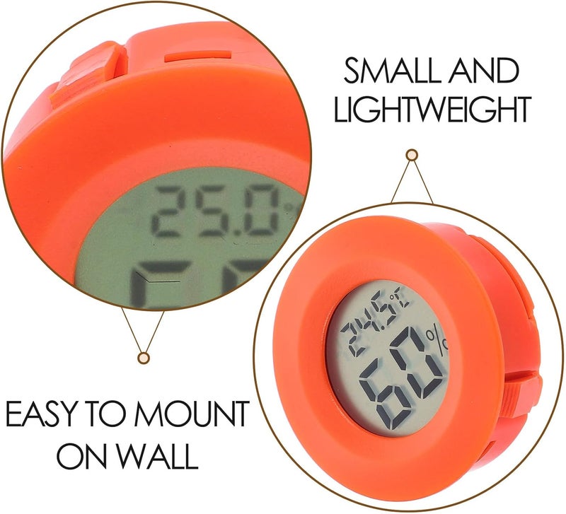 POPETPOP Hygrometer Box Small Indoor Reptile Temperature Digital Humidity Gauge Digital Temperature Gauge Humidity Meter for Reptiles Humidity Gauge Temperature Gauge Small Pet Mini - Image 3