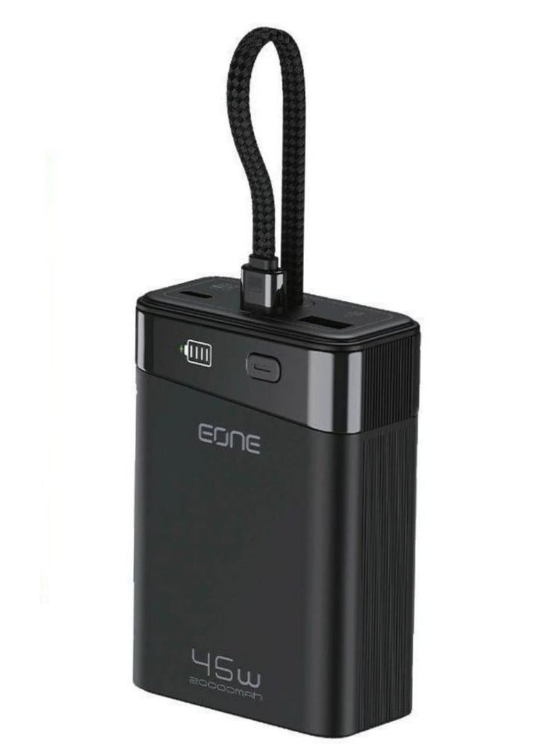 EONE Model E1203098 Giant 20000mAh Power Bank with 45W Quick Charge and USB-C Power Delivery for Efficient Multi-Device Charging - Image 1