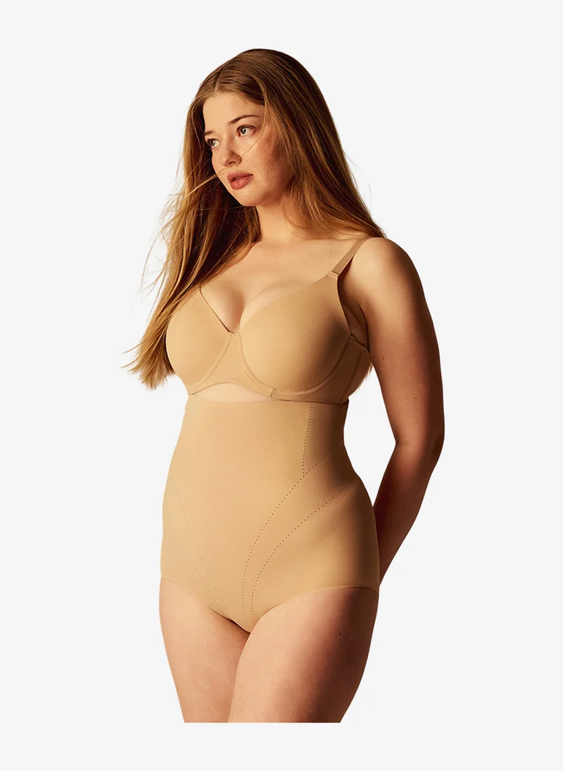 بنتي Women Light High Waist Slip Beige Shaping Corset