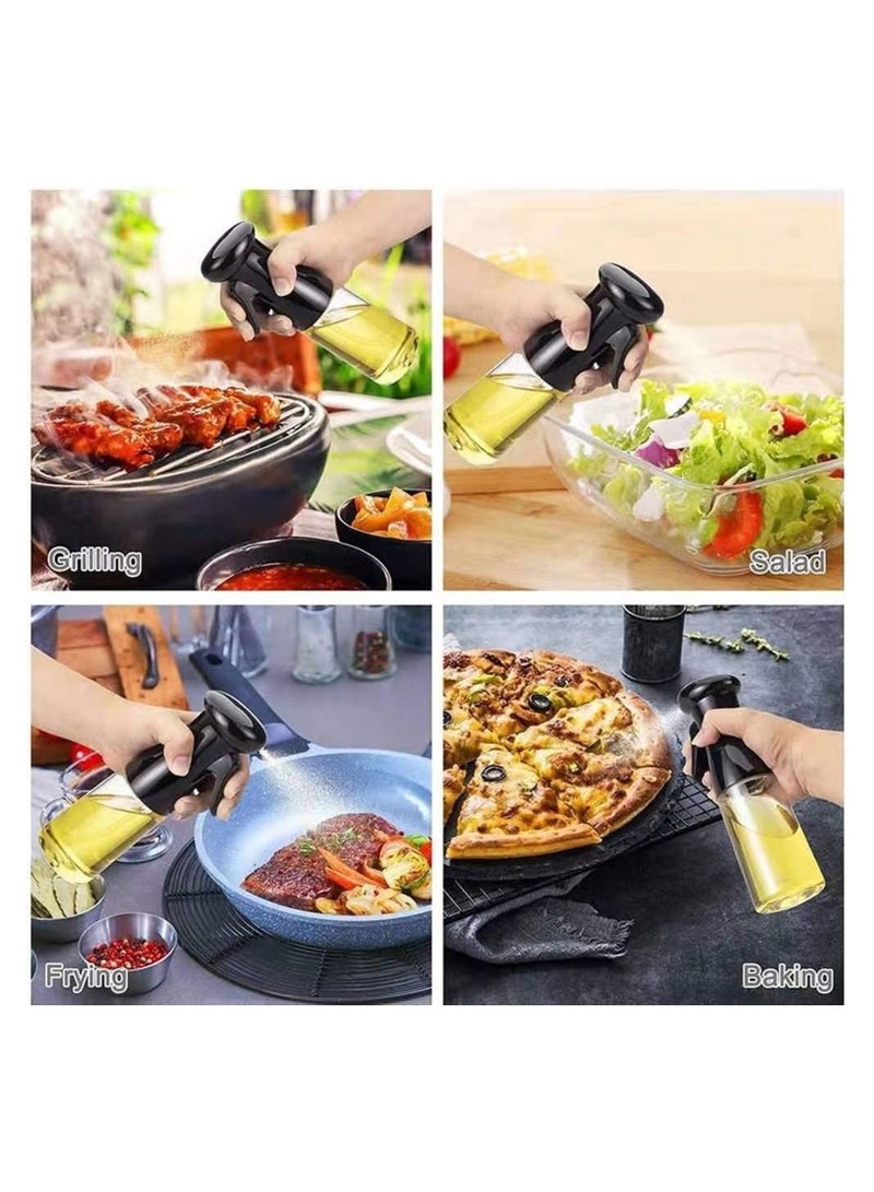 SYOSI Oil Sprayer, Mister Olive Oil Spritzer for Air Fryer 210ml Cooking Spray Bottle Kitchen Gadgets with 1 Cleaning Brush for BBQ Frying Salad Roasting Frying - Image 4