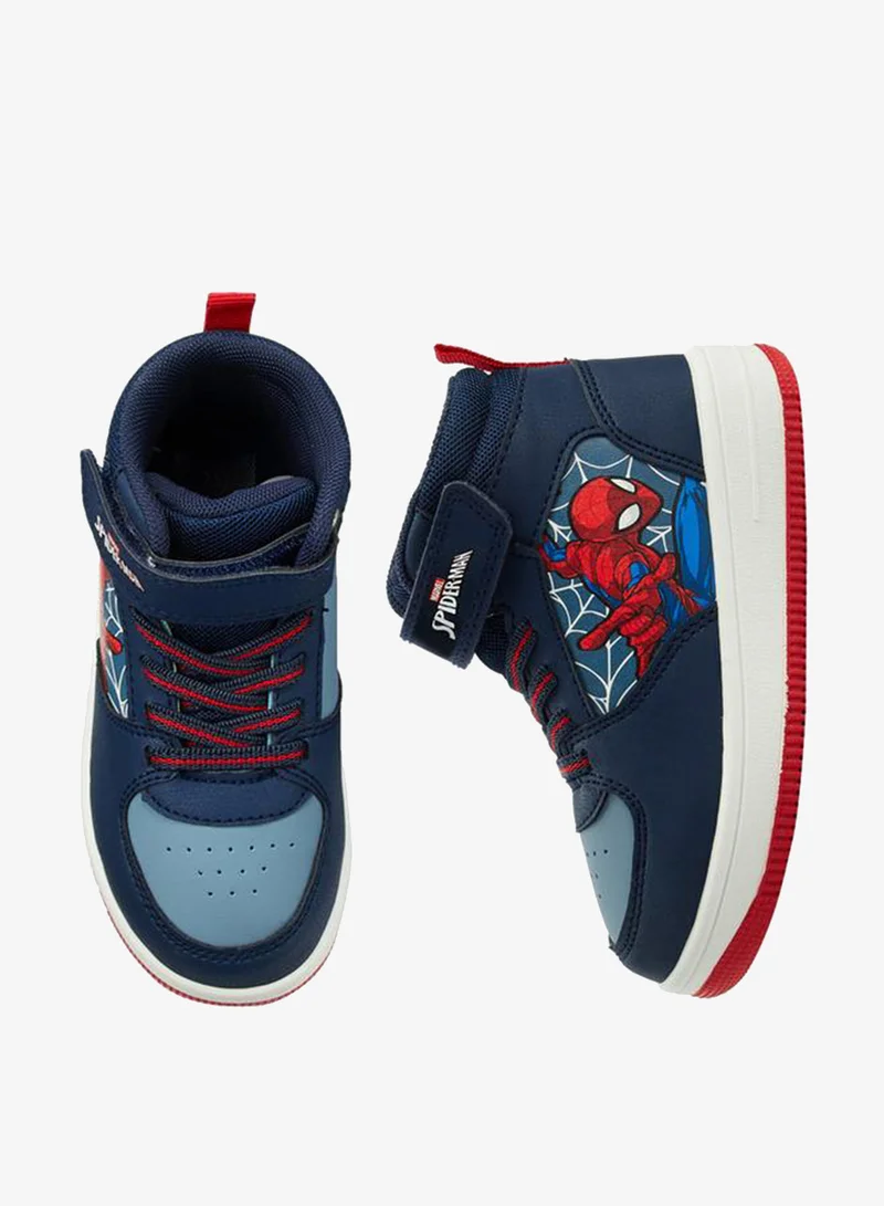 Marvel Boys Spider-Man Print High Top School Sneakers