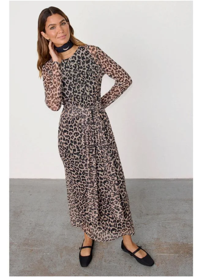 نيفر فولي دريسد Printed Tie Detailed Dress
