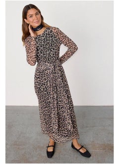 Never fully Dressed Printed Tie Detailed Dress  - Image 3