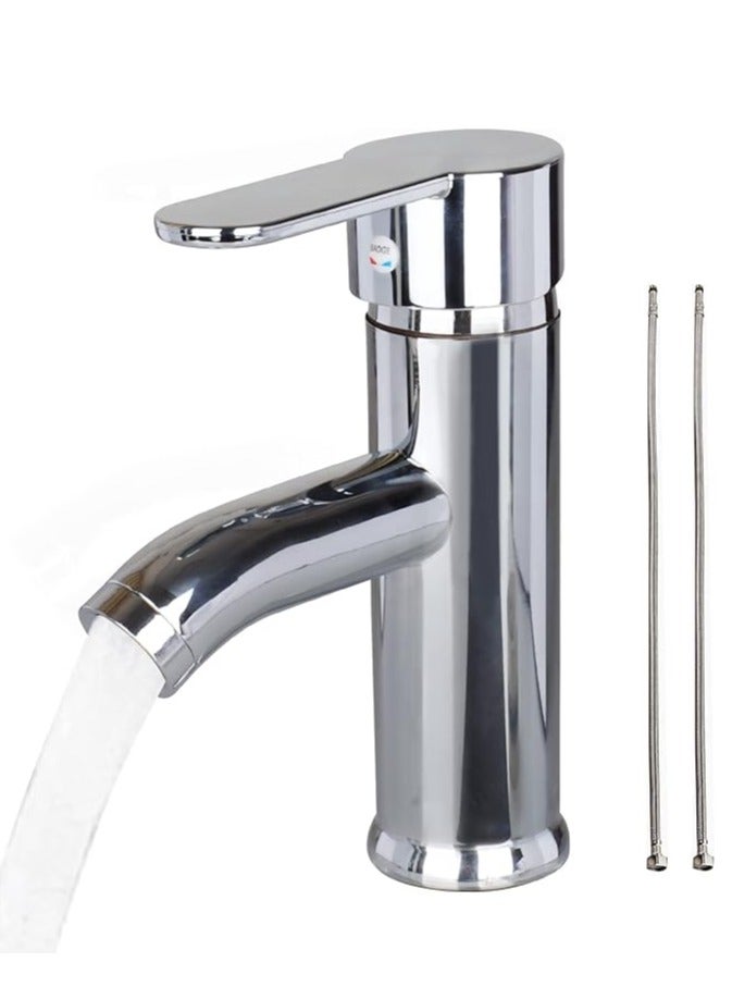 WENTCCION Modern Bathroom Faucet Brushed Nickel Bathroom Sink Single Hole Bathroom Upgraded Version Vanity Faucet - Image 1