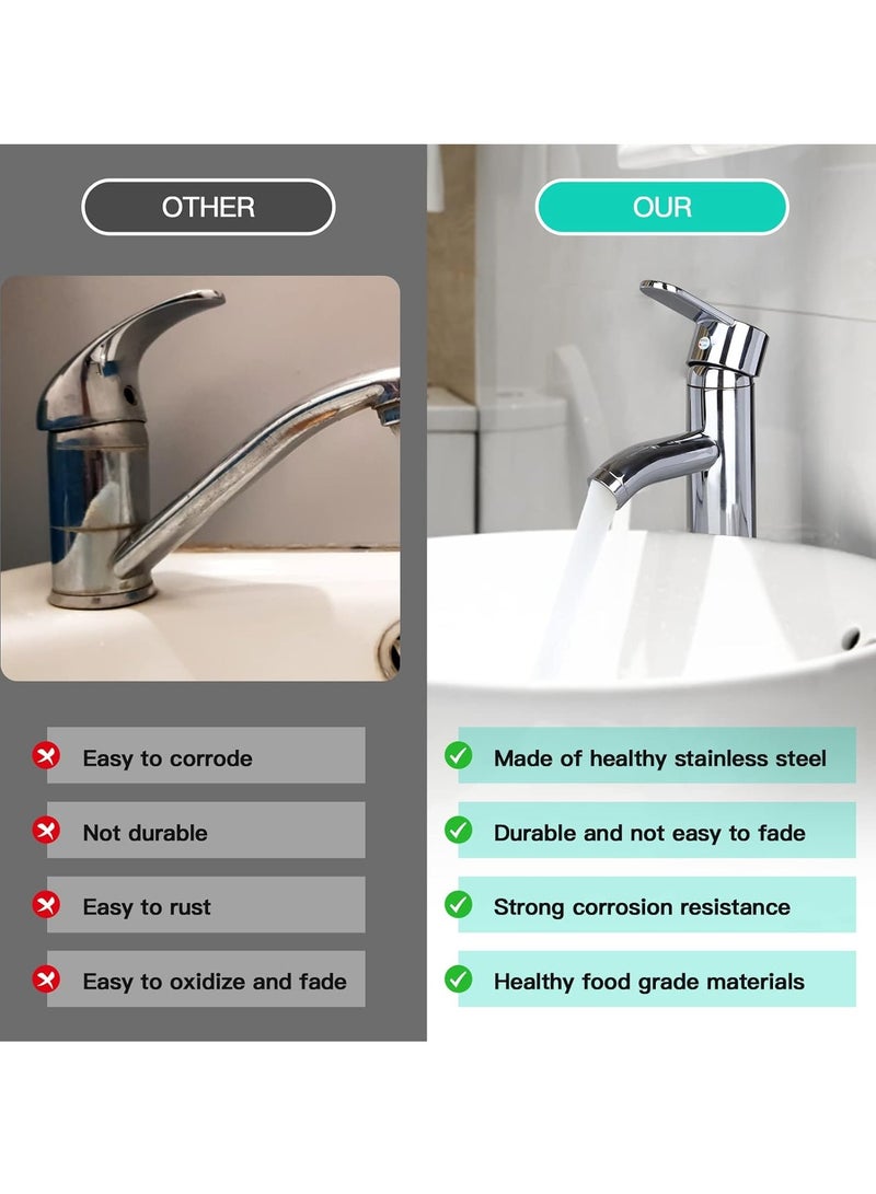 WENTCCION Modern Bathroom Faucet Brushed Nickel Bathroom Sink Single Hole Bathroom Upgraded Version Vanity Faucet - Image 5