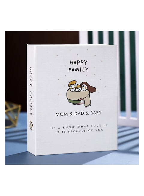 200 Pockets Stamping Photo Album for 6 Inches Photos Portable Photo Album for Family Wedding Boys Girls