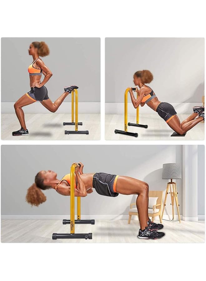 Generic Multifunctional Dipping Station Heavy Duty Dip Stands Slings Loops Indoor Fitness Strength Training Exercise Dip Bar Fitness Parallel Bar Push up Stand  - Image 5