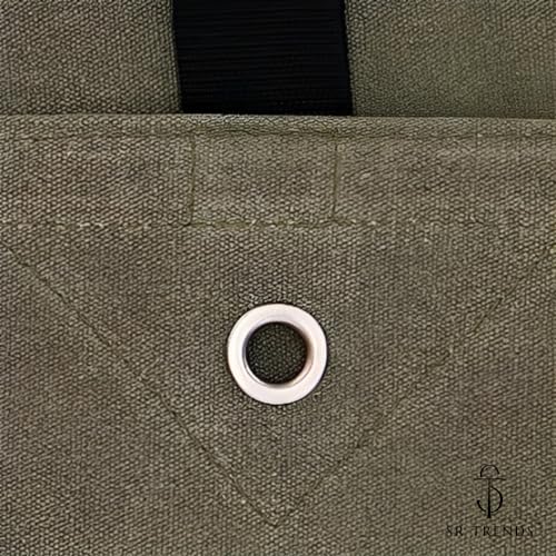 SR TRENDS™ Heavy Duty Tarpaulin 700GSM Canvas - Commercial Canvas TIRPAL Waterproof- 100% Waterproof Resistance Military Grade- UV Resistant TARP, RUSTPROOF Reinforced Eyelets (Grey, 9 x 9 FT) - Image 5