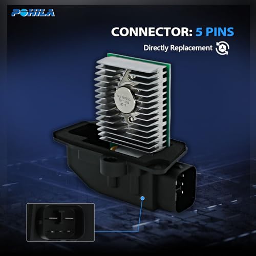 POHILA Auto Temp Control HVAC Blower Motor Fan Resistor Compatible with 98-11Crown Victoria,97-08Town Car,98-11 Grand Marquis,03-04 Marauder Replaces RU572 YH1826 973-442 8W7Z19E624A F8VZ19E624AA 6W7Z19E624A - Image 5
