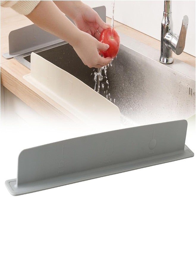 MITNIK 2PCS Silicone Sink Splash Guard with Suction Cups, Flexible Anti-Splash Baffle & Countertop Water Blocker for Kitchen and Bathroom Sinks (Multicolor) - Image 1