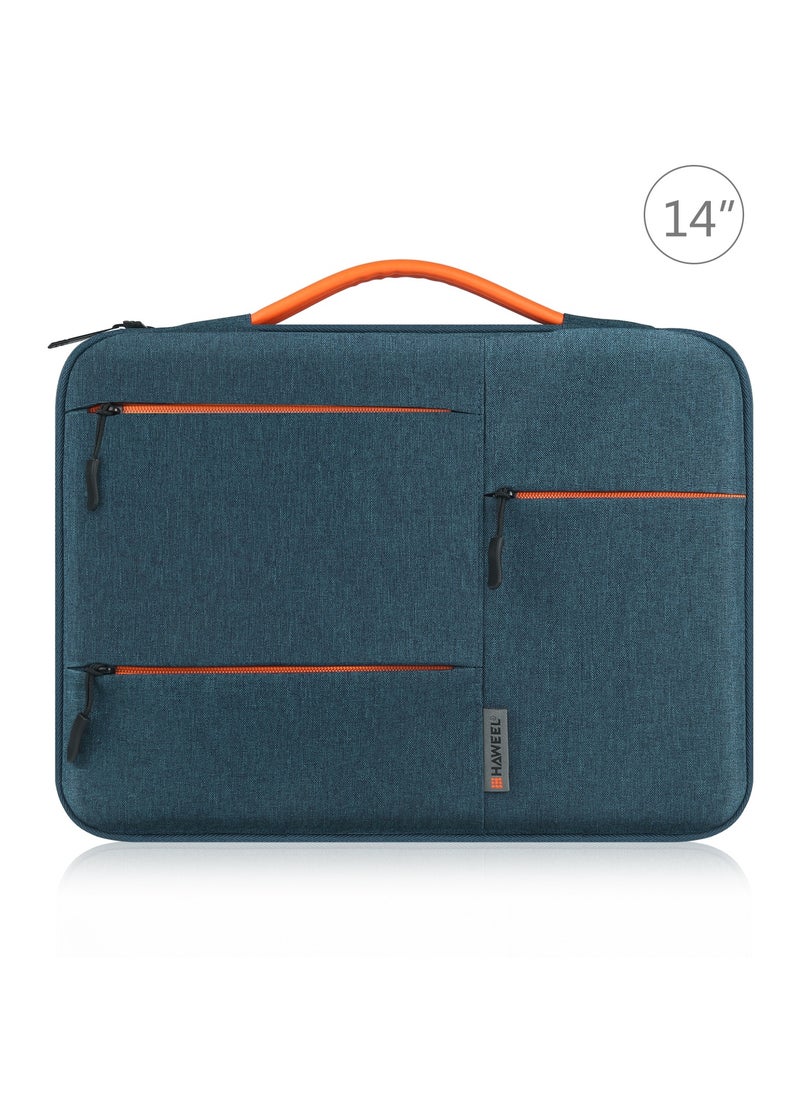 HAWEEL 14-Inch Sleeve Case Zipper Laptop Handbag(Dark Blue)  - Image 1