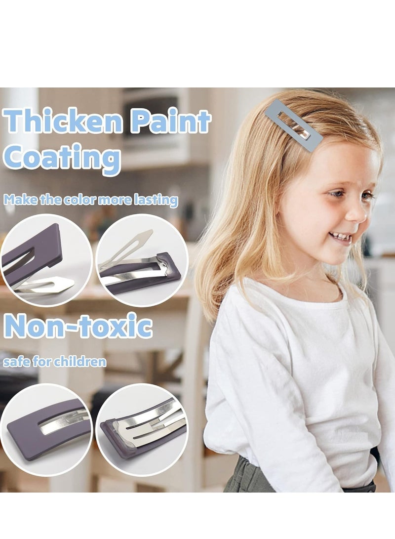 20 جهاز كمبيوتر شخصي مقاطع الشعر للبنات ، ماتي معدنية شاب الشعر باريتس في ألوان الحلوى ، ملحقات الشعر غير المنزلقة للأطفال والأطفال الصغار والمراهقين والنساء - Image 3