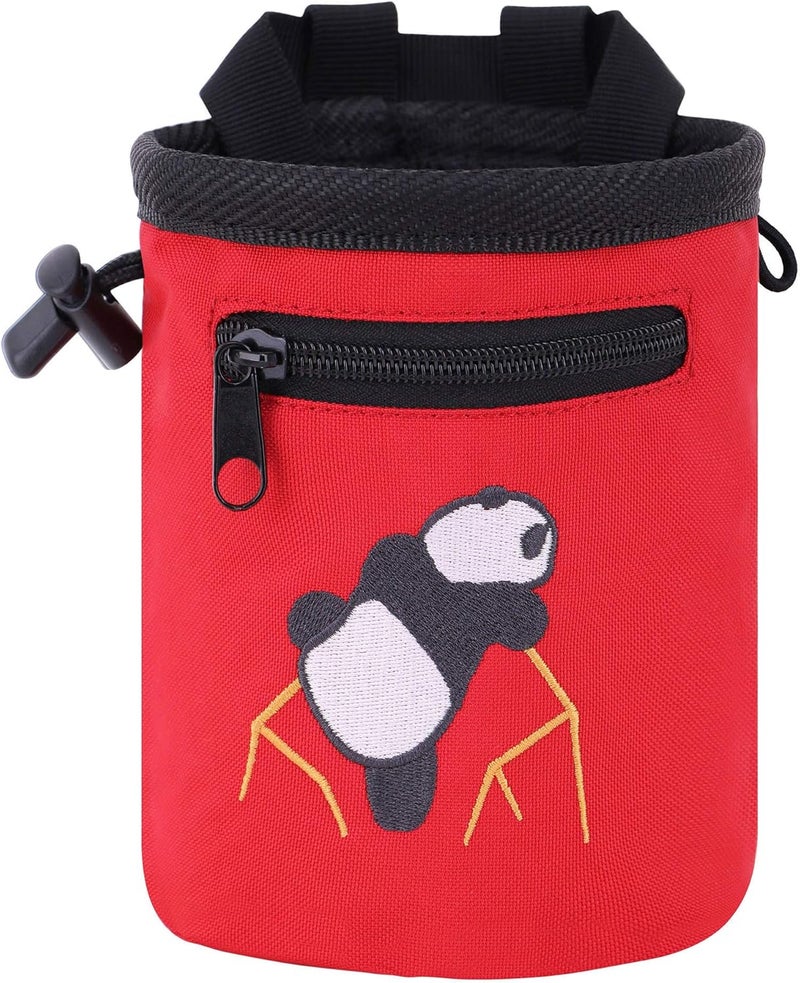 AMC Rock Climbing Panda Design Chalk Bag with Adjustable Belt - Image 1