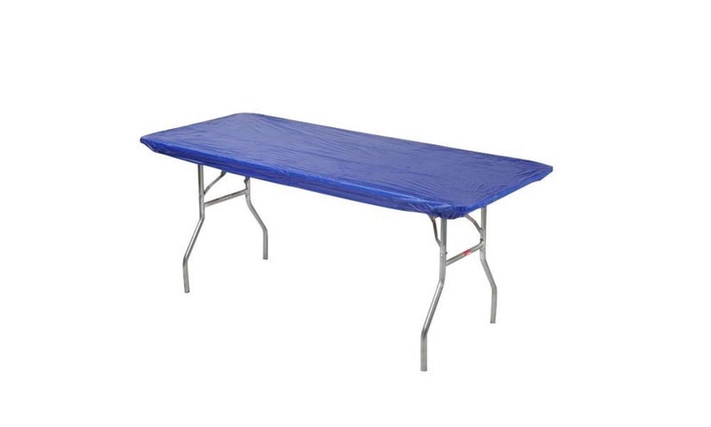 Kwik-Covers KwikCovers 6 x 30 Fitted Plastic Table Covers 20Pack Royal Blue 