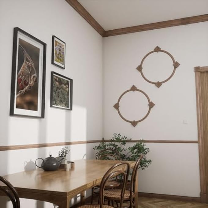 3 3/4"P X 3 11/16"H WM45 AMERICRAFT SOLID HARDWOOD STAIN GRADE TRIMPRO CROWN MOULDING INSIDE CORNER, WALNUT (MATCHES MOULDING MLDW01X05WM45WA) - Image 3