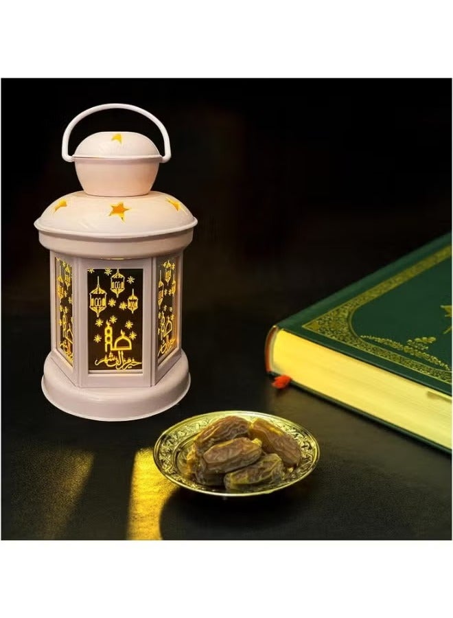 Eid Mubarak Ramadan Lantern Figurine Atmosphere Light Desktop Decorative Lamp Table Lamp Hanging Ornament Festival Light Hanging Lamp Festival Party - Image 3