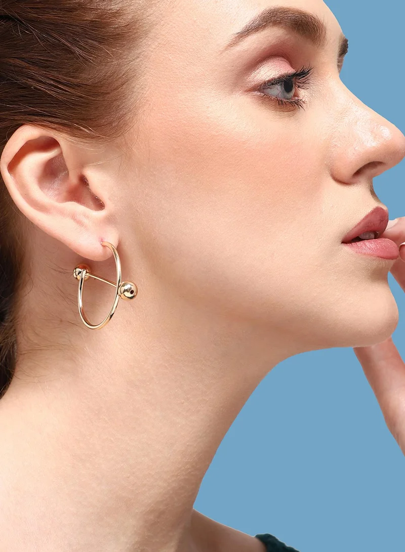 SOHI Party Artificial Hoop Earring Jewellery