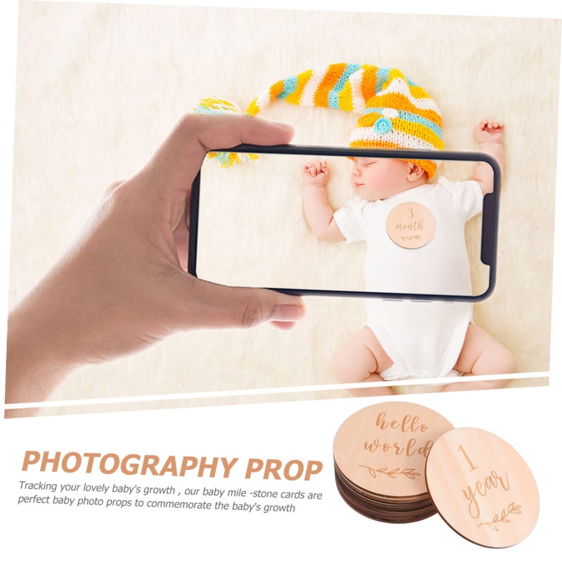 13Pcs Natural Monthly Milestone Cards For Newborn Photography Props And Decor - Image 5