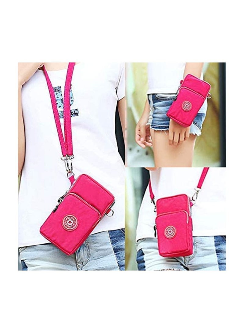 Cell Phone Purse Small Crossbody Bag Smartphone Wallet Phone Holder Pink  - Image 4