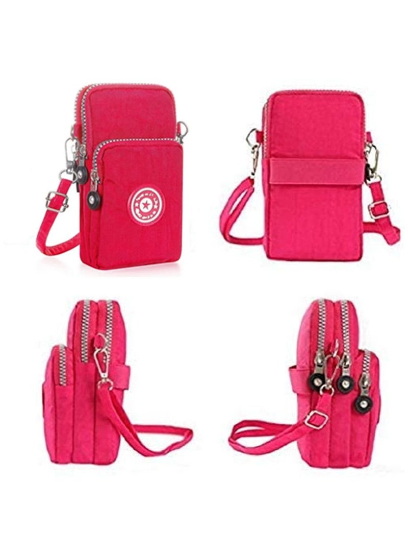 Cell Phone Purse Small Crossbody Bag Smartphone Wallet Phone Holder Pink  - Image 3