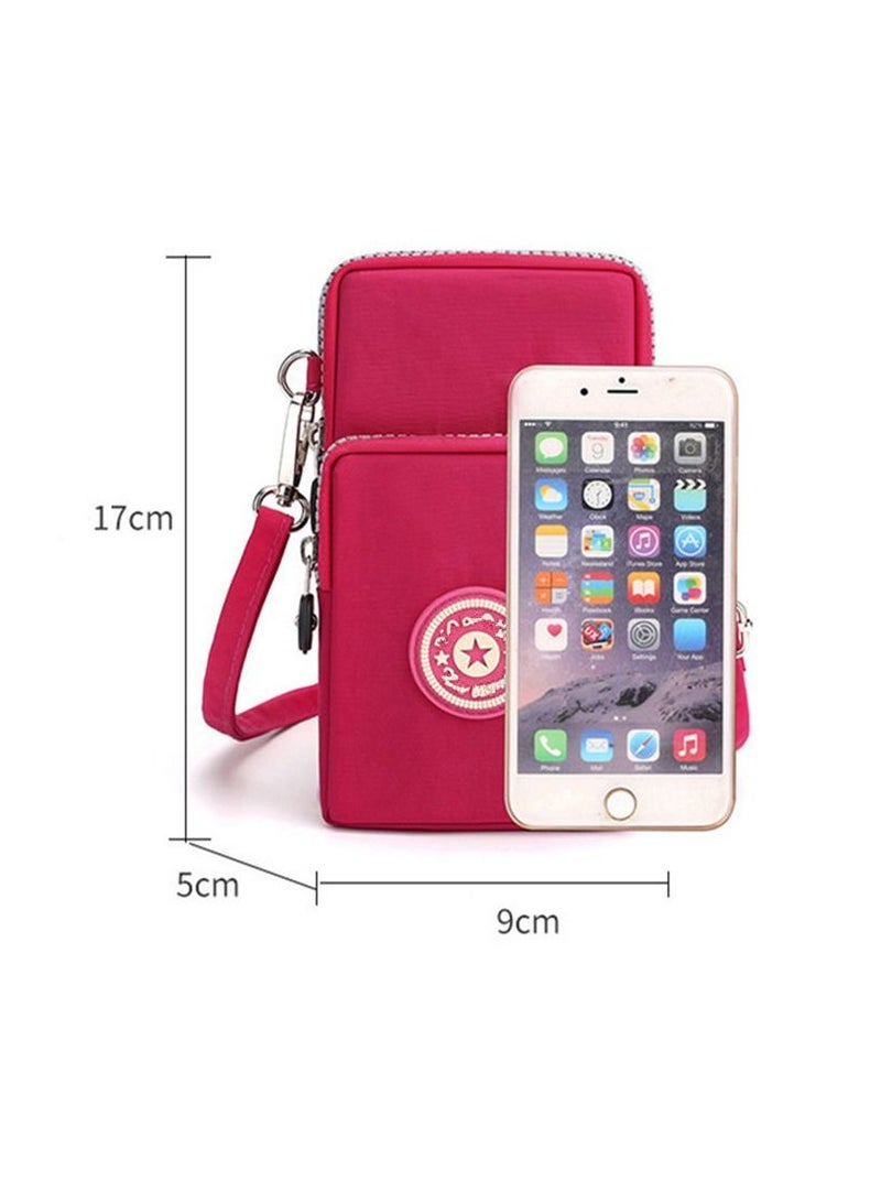Cell Phone Purse Small Crossbody Bag Smartphone Wallet Phone Holder Pink  - Image 2