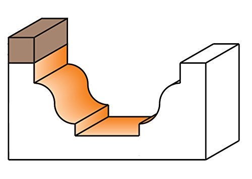 CMT ORANGE TOOLS CMT 865.702.11B Classical Panel Ogee Bit, 1-1/8-Inch Radius, 1/2-Inch Shank - Image 2