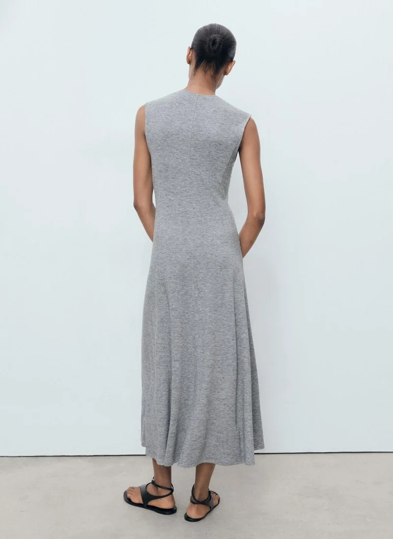 مانجو Midi-dress with rhinestones