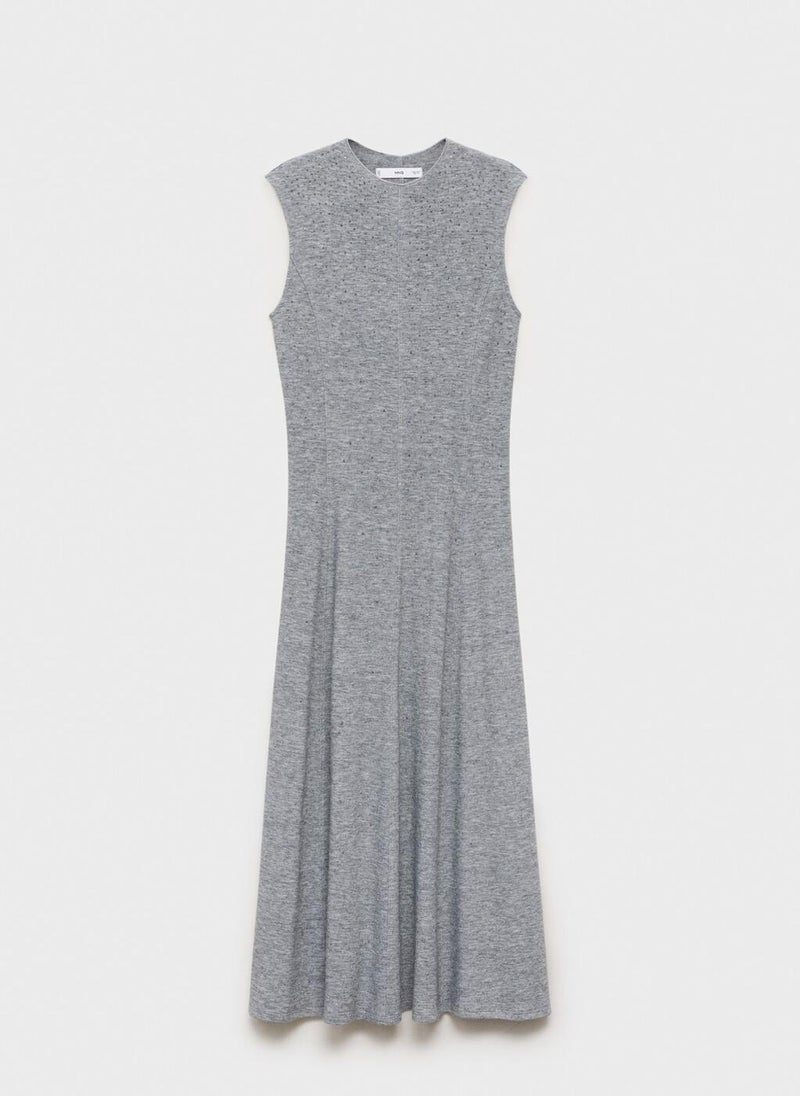 MANGO Midi-dress with rhinestones - Image 5