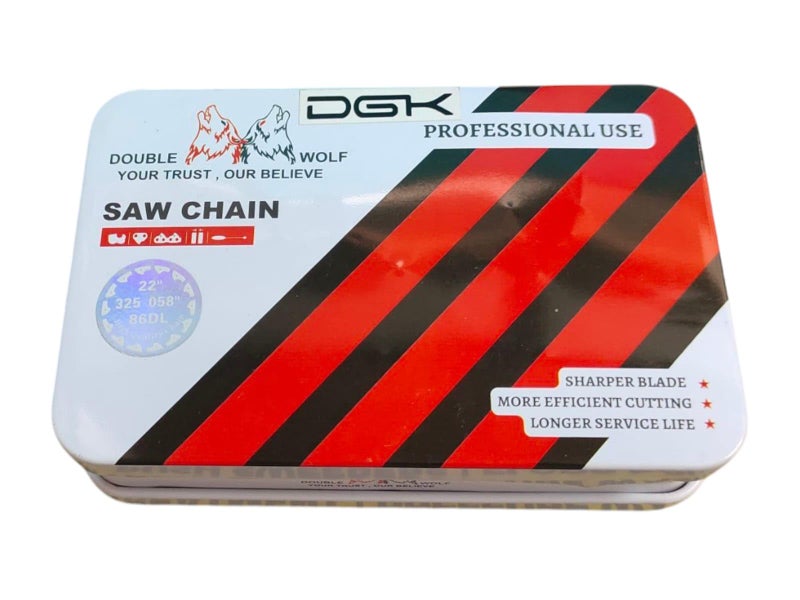DGK 22" DoubleWolf Heavy Chain For Chain Saw for Wood Cutting (Fit to 22" Gaid Bar) - Image 1