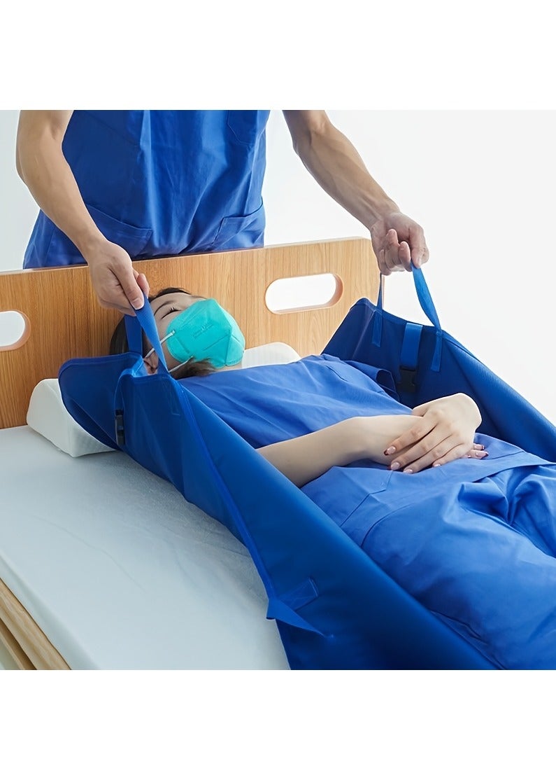 XiuWoo Multipurpose Positioning Bed Pad With Reinforced Handles Reusable Washable Transfer Sheet For Elderly Bedridden Patients Suitable for Nursing Homes Hospitals Aids in Safe Turning Positioning Perfect for Caregivers - Image 2