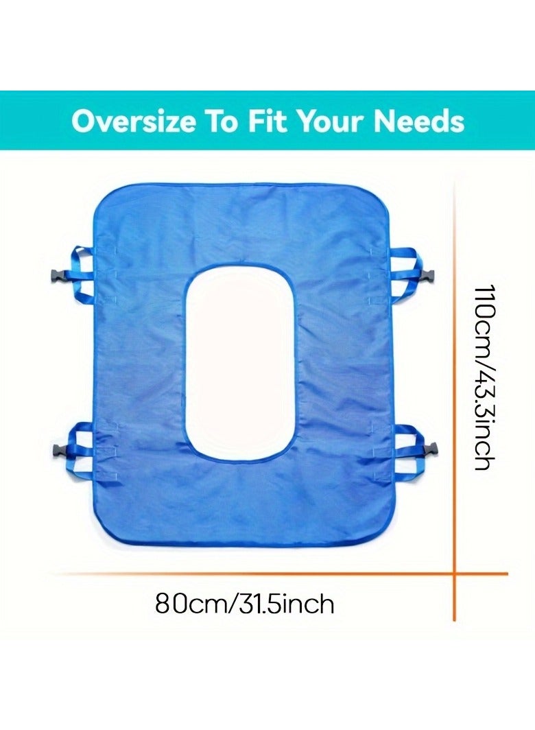 XiuWoo Multipurpose Positioning Bed Pad With Reinforced Handles Reusable Washable Transfer Sheet For Elderly Bedridden Patients Suitable for Nursing Homes Hospitals Aids in Safe Turning Positioning Perfect for Caregivers - Image 3