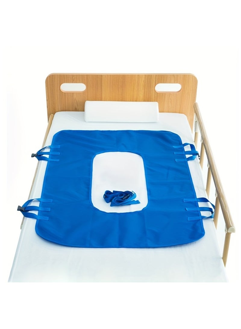 XiuWoo Multipurpose Positioning Bed Pad With Reinforced Handles Reusable Washable Transfer Sheet For Elderly Bedridden Patients Suitable for Nursing Homes Hospitals Aids in Safe Turning Positioning Perfect for Caregivers - Image 4
