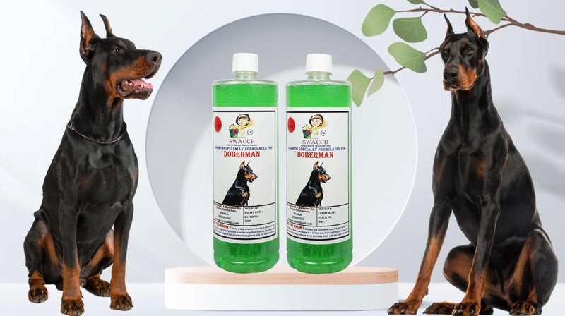 Swacch Shampoo Specially Formulated for Doberman (1 Litre) (Pack of 2) Neem Alovera - Image 2
